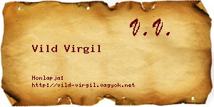 Vild Virgil névjegykártya